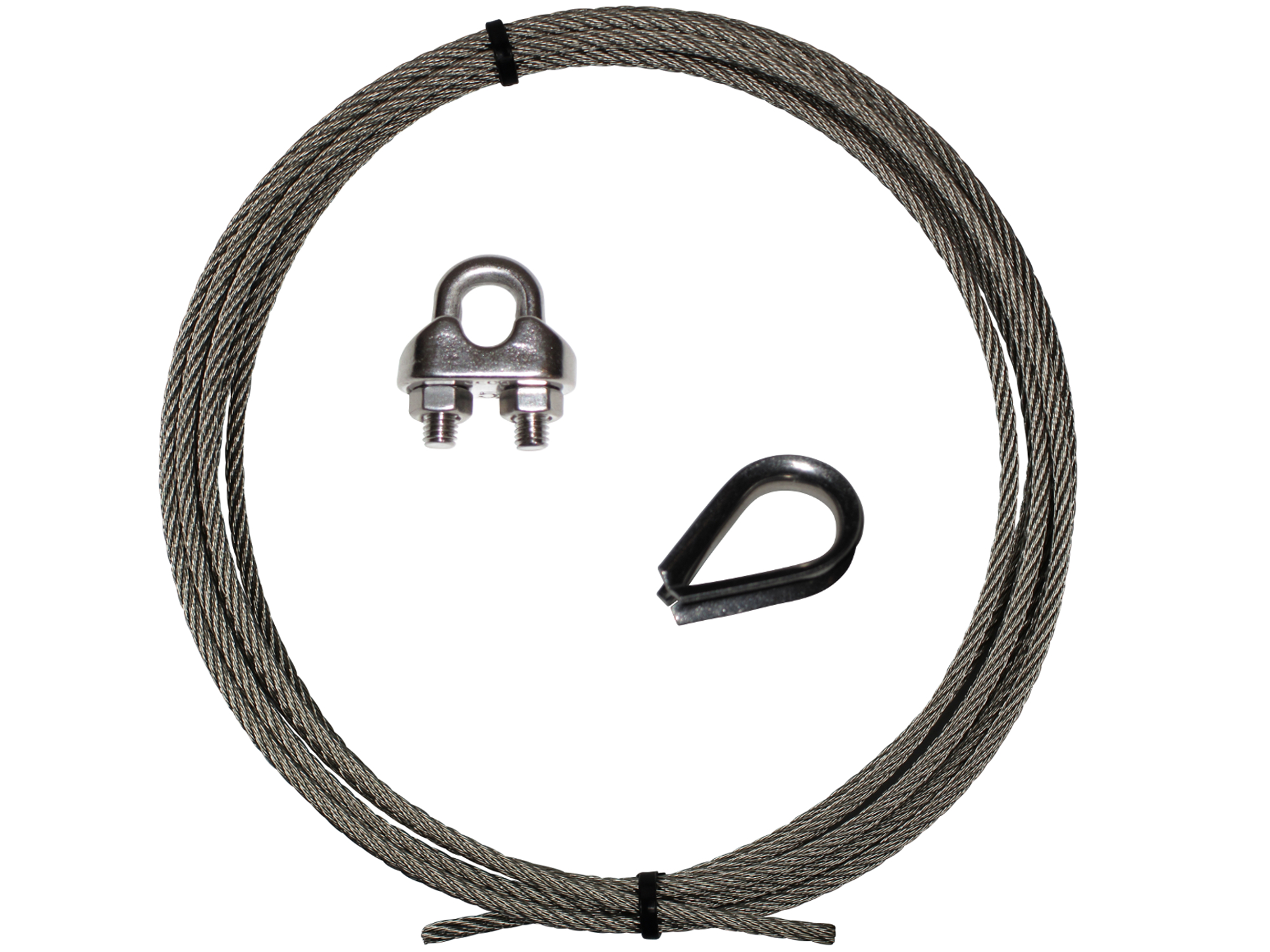 Edelstahlseil / Seilklemmen / Kauschen