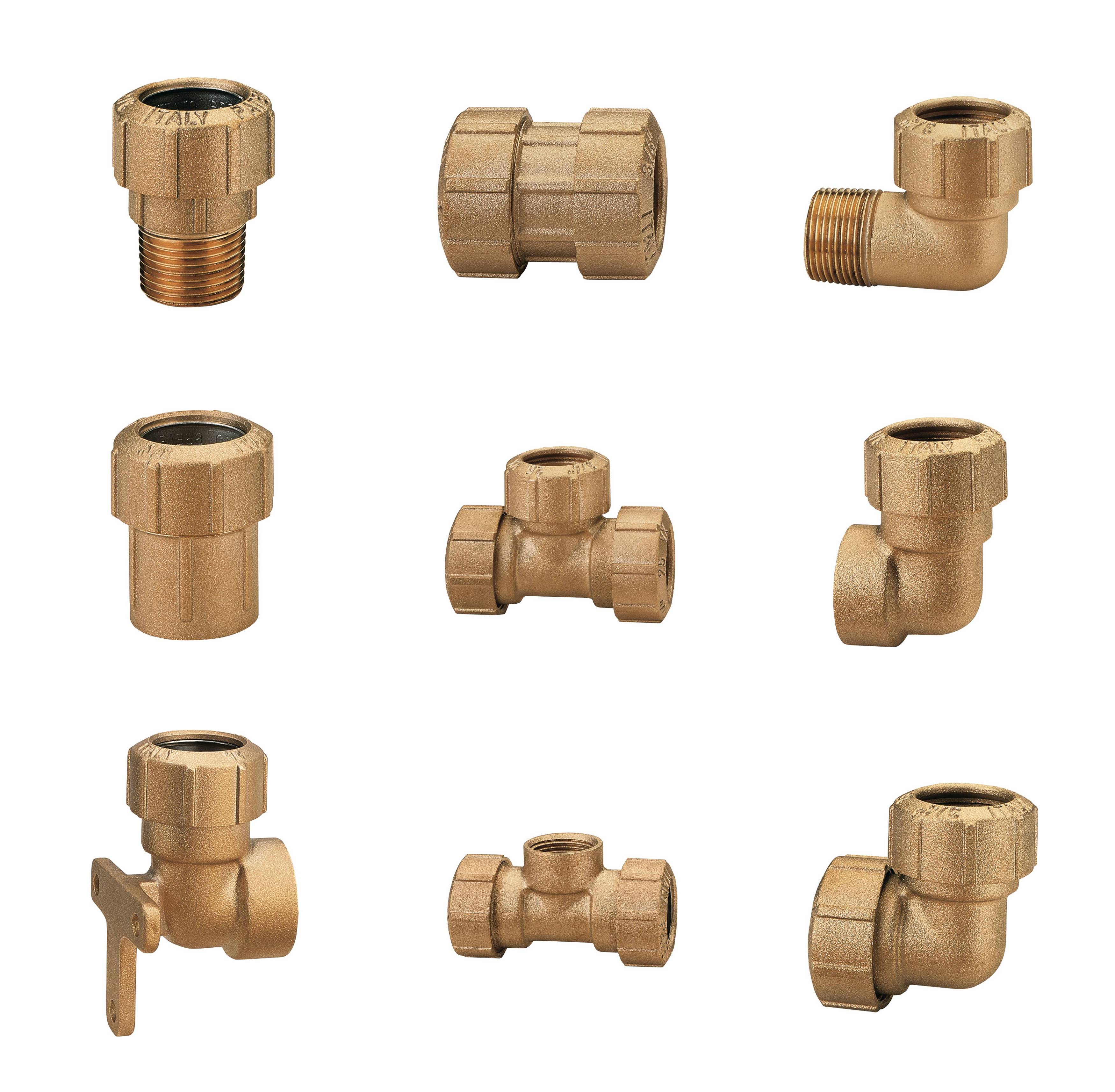 PE-Verschraubungen Messing