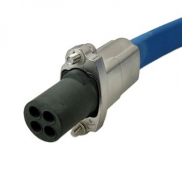 Preview: NEU! Motorkabel Grundfos 4 Zoll MS 4000C mit Stecker und losem Kabelende 2,5m, 4 Pin Stecker (93094908)