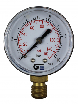 Manometer 10 bar, radial
