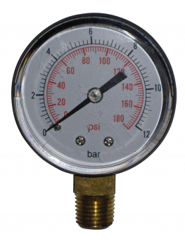 Manometer 12 bar, radial