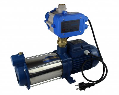 Set Pentax MP 100/4A Kreiselpumpe, 4800 l / 45 m, 4 stufig mit Pumpensteuerung SKD-1, anschlussfertig mit Kabel