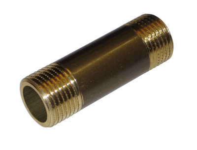 Rohrnippel Langnippel Messing 60 mm - 1/2 Zoll = 21.3 mm