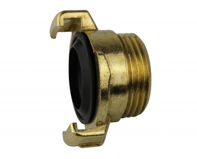 Schnellkupplung Gewindestück AG 1 Zoll, Messing mit Dichtung
