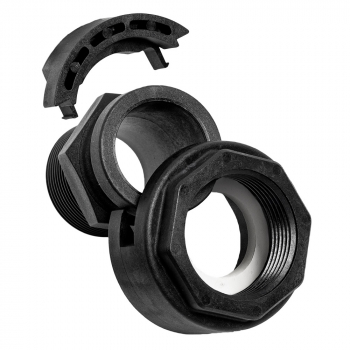 Preview: Verschraubung Kunststoff 1 Zoll IG mit Überwurfmutter und 1 Zoll AG für Pumpensteuerungen