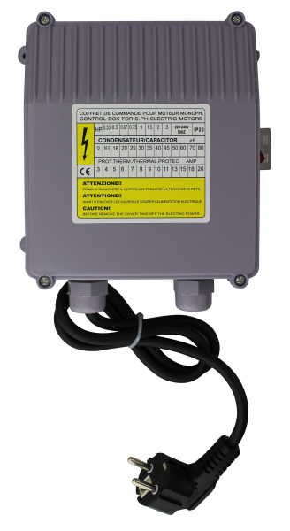 Controlbox CS 0,37 KW, 18 µF, 4 A, 230/50