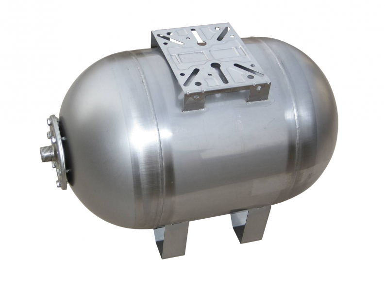 Varem INOXVAREM 50 l Membran Druckkessel, liegend, Edelstahl V2A (AISI 304) (V2051360S4000000)