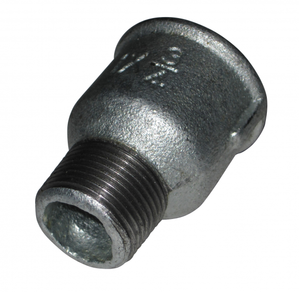 Muffennippel verzinkt 1 Zoll IG x 3/4 Zoll AG