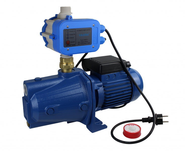 Set Orlando JM 100 Kreiselpumpe, 4200 l / 45 m, 1 stufig mit Pumpensteuerung SKD-1, anschlussfertig mit Kabel