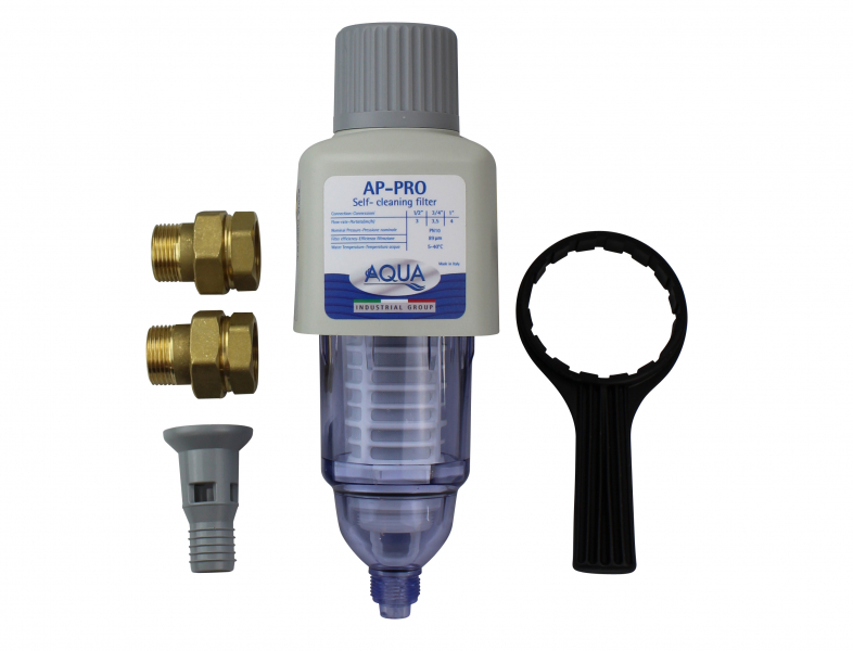 Rückspülfilter Aqua AP Pro mit Filterpatrone 89 µm Anschluss 1 Zoll