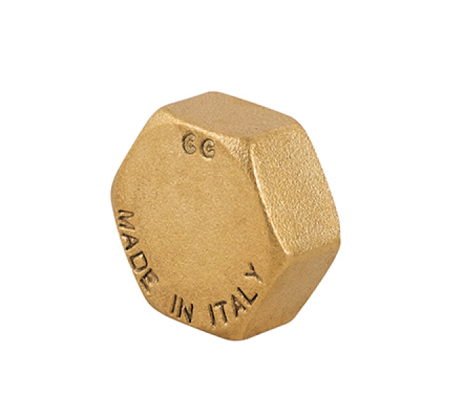 Verschlusskappe Messing 1/4 Zoll