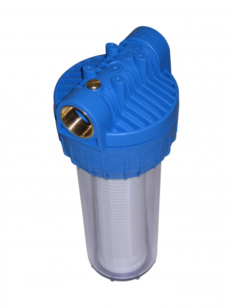 10-Zoll Vorfilter Feinfilter AMG groß mit Filterpatrone 60µm Anschluss 1 Zoll = 33,7 mm